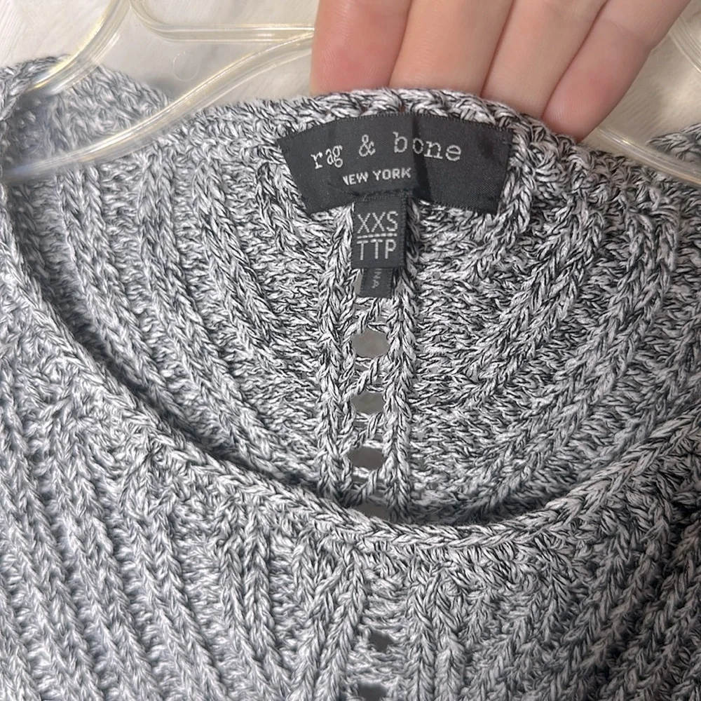 RAG & BONE ROMAN PULLOVER SIZE XXS  MSRP $395